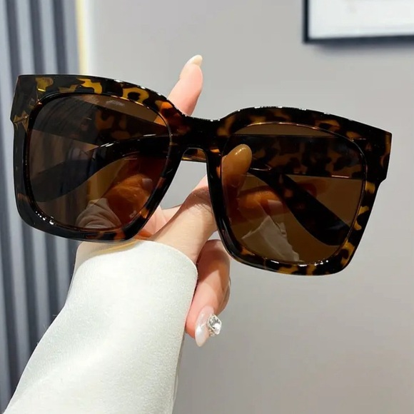 ‼️‼️Clearance-Fashion Geometric Large Frame Retro Bohemian Style Glasses - Picture 6 of 8